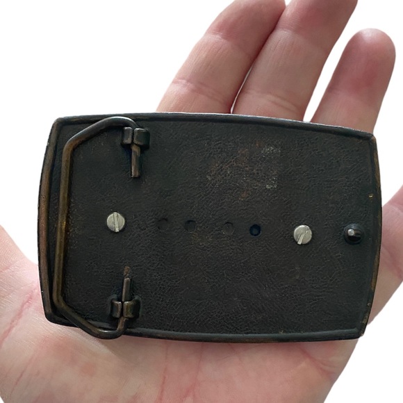 Goldstone Cabochon, Oval Gemstone Western Belt Buckle - Picture 3 of 3